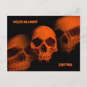 Wicked Halloween-döskallar Vykort