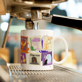 Wicked Halloween Frimärke-samlingar med flera färg Två-Tonad Mugg