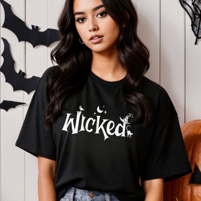 Wicked Halloween Funny Witch T Shirt (Halloween Wicked Witch Funny T-Shirt)