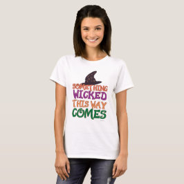 Wicked Halloween-Tecknad för att säga underbart Wi Tee