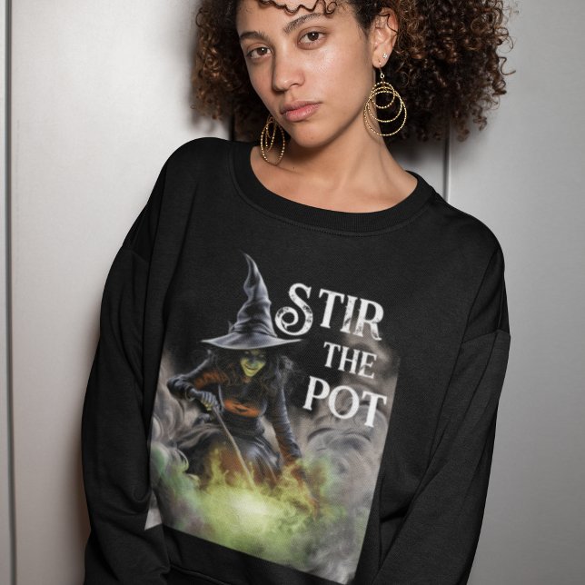 Wicked Halloween Witch Stir Pot T Shirt (Skapare uppladdad)