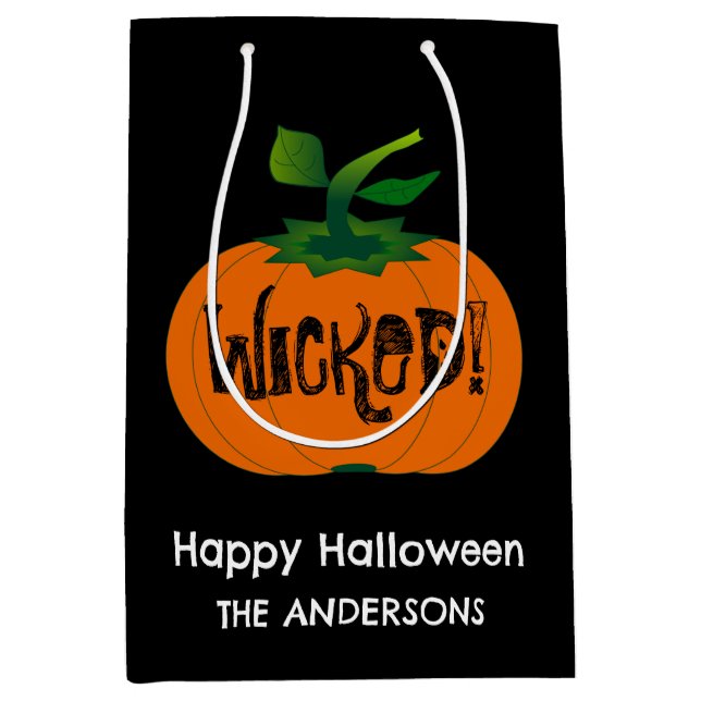 Wicked Happy halloween Black Orange Pumpkin (Framsidan)