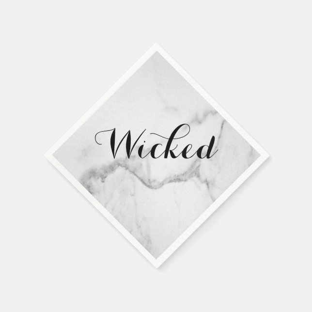 Wicked in Marble Halloween Napkin Pappersservett (Hörn)
