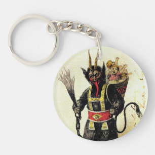 Wicked Krampus Scary Demon Helgdag jul Julafton