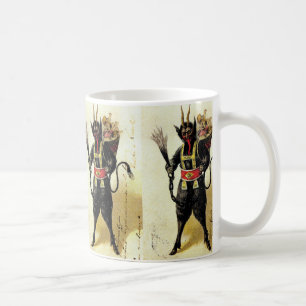 Wicked Krampus Scary Demon Helgdag jul Julafton Kaffemugg