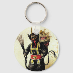 Wicked Krampus Scary Demon Helgdag jul Julafton Nyckelring