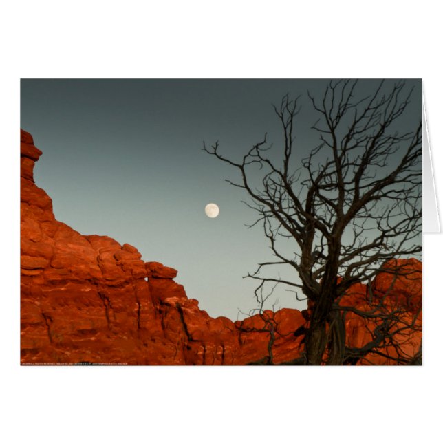 Wicked Måne Hälsningskort (Framsidan Horizontal)