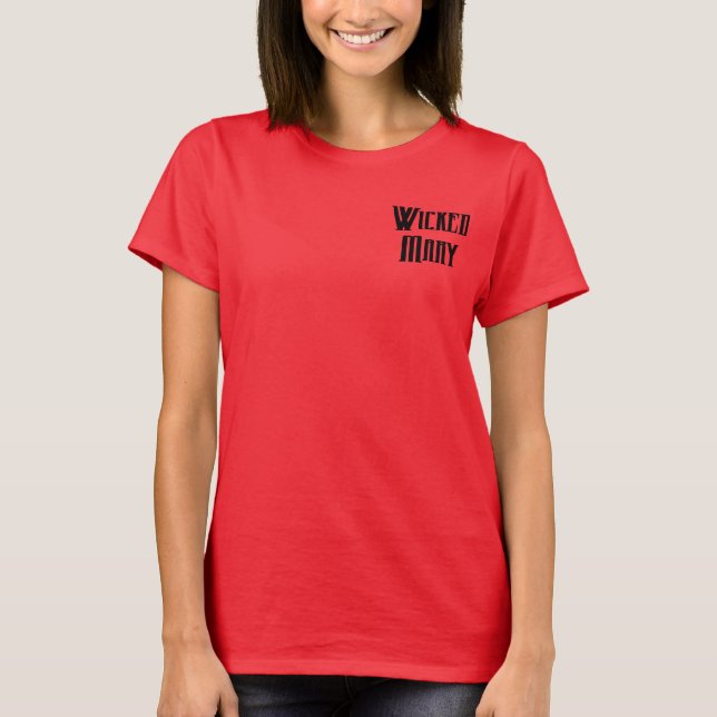 Wicked Mary Women's Polo Shirt Tee (Framsida)