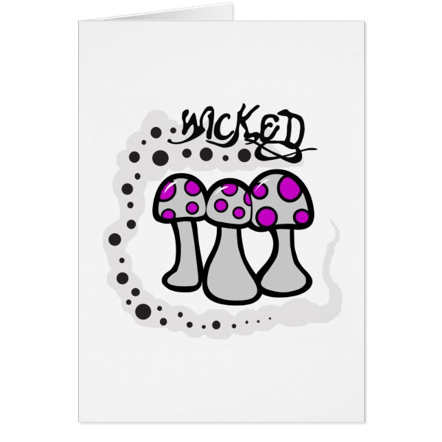 Wicked Mushroom Hälsningskort (Framsidan)
