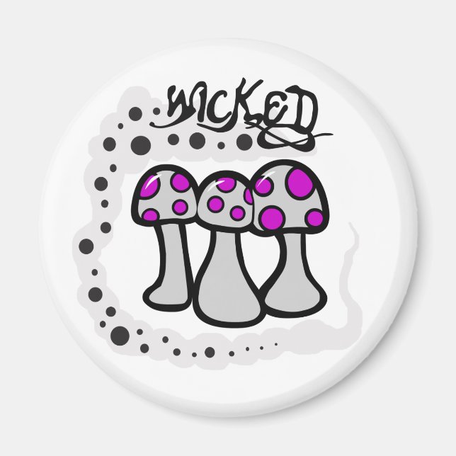 Wicked Mushroom Magnet (Framsidan)