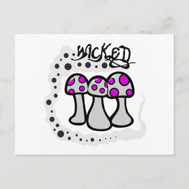 Wicked Mushroom Vykort (Framsida)