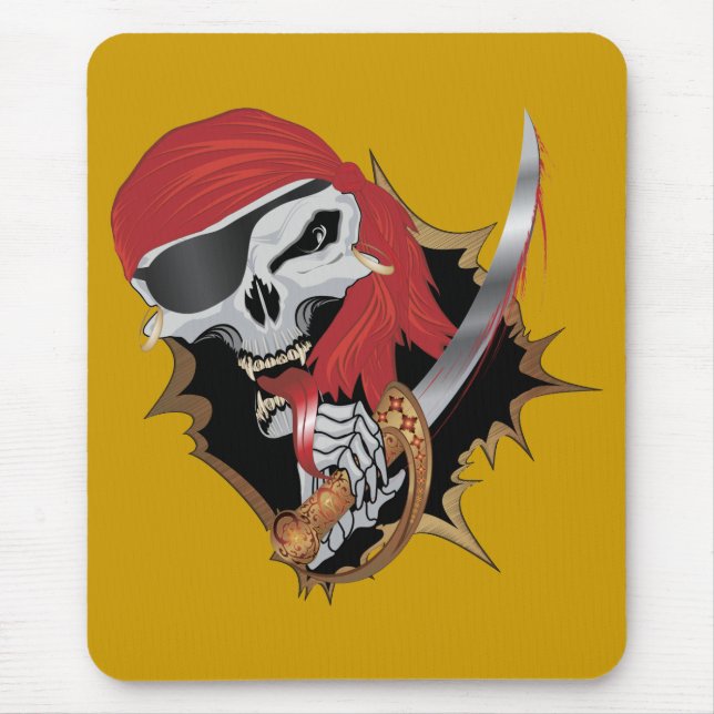 Wicked Pirat Skull Musmatta (Framsidan)