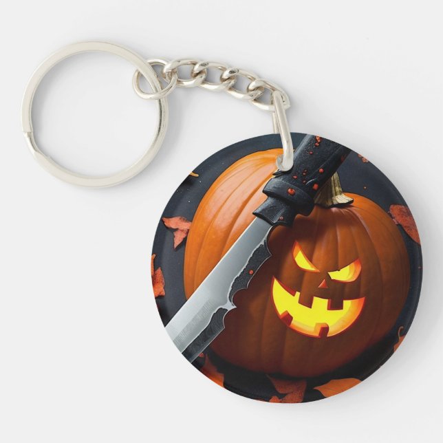 Wicked Pumpkin - Lustig meddelandenyckelkedja (Framsidan)