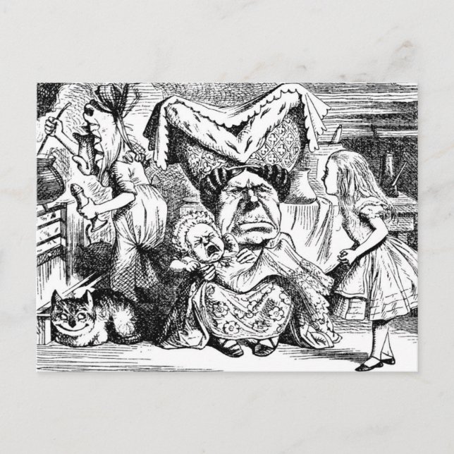 Wicked Queen, Baby, Cook och Alice Vykort (Framsida)