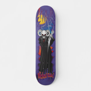 Wicked Skull Skate Skateboard Bräda 19,5 Cm