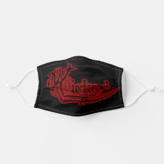 Wicked Studioz Red Logotyp Black Ansikte masker