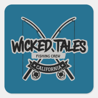 Wicked Tales FishCrew Fyrkantigt Klistermärke
