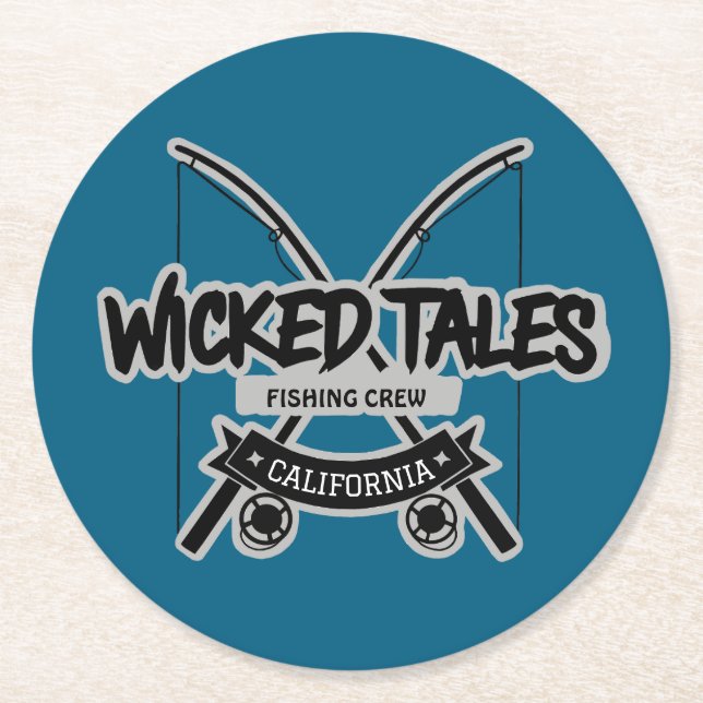 Wicked Tales FishCrew Underlägg Papper Rund (Framsidan)