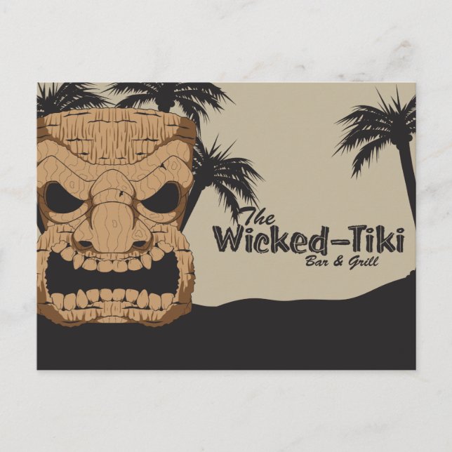 Wicked Tiki Pub vykort (Framsida)