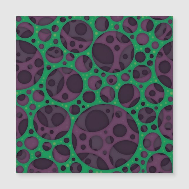 Wicked Trippy Abstrakt Slime Hål Design Mönster (Framsida)