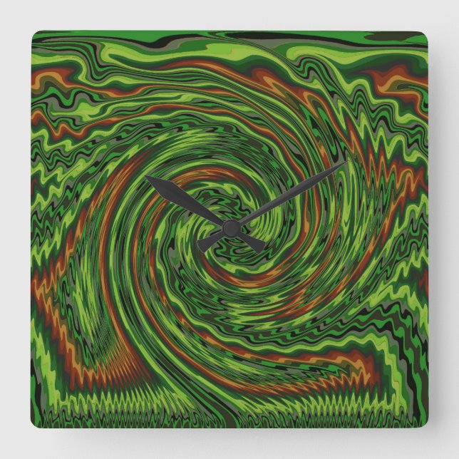 Wicked Twist Fyrkantig Klocka (Framsida)