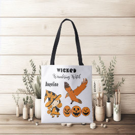 Wicked Wandering Witch Personlig Halloween Cute Tygkasse