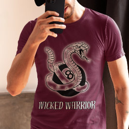 Wicked Warrior 8 Boll Snake Tee T-Shirt