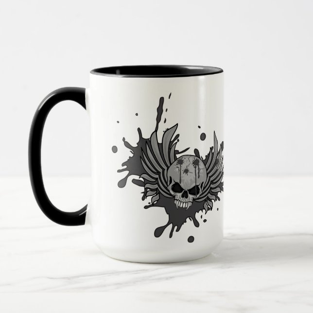 Wicked Winged Skull Mugg (Vänster)