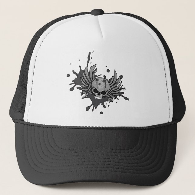 Wicked Winged Skull Truckerkeps (Framsida)
