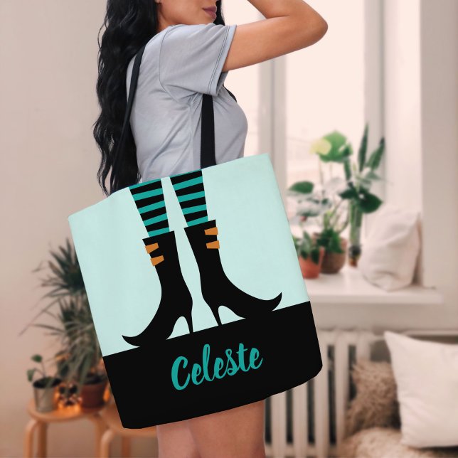 Wicked Witch Boots Monogrammed Bus eller godis Tygkasse (Skapare uppladdad)