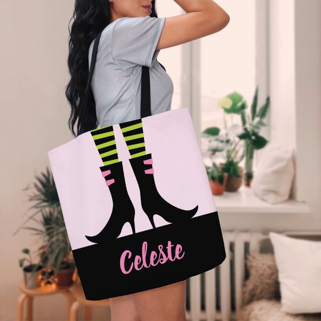 Wicked Witch Boots Monogrammed Bus eller godis Tygkasse (Skapare uppladdad)
