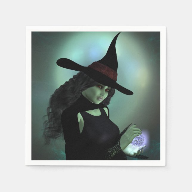 Wicked Witch Casting a Spell Pappersservett (Framsidan)