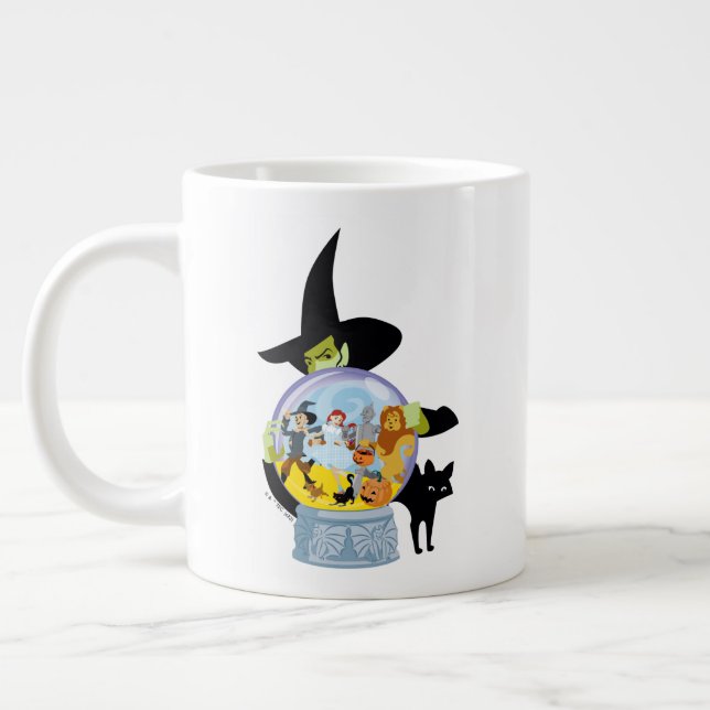 Wicked Witch Crystal Boll Halloween Jumbo Mugg (Vänster)