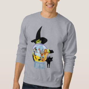 Wicked Witch Crystal Boll Halloween Lång Ärmad Tröja