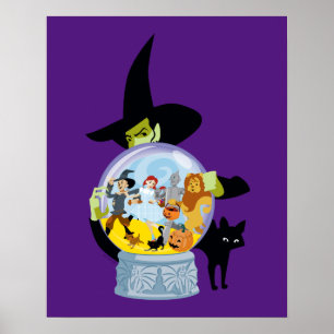 Wicked Witch Crystal Boll Halloween Poster