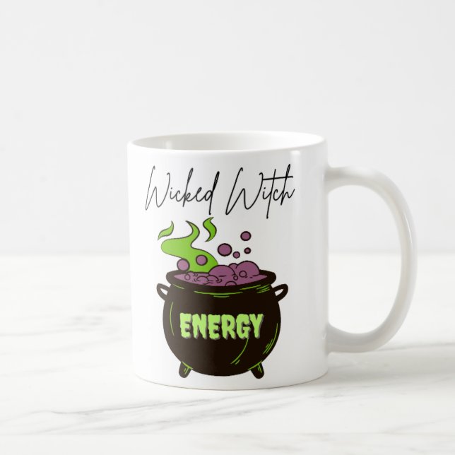 Wicked Witch Energy Potion Drink Halloween Gift Kaffemugg (Höger)