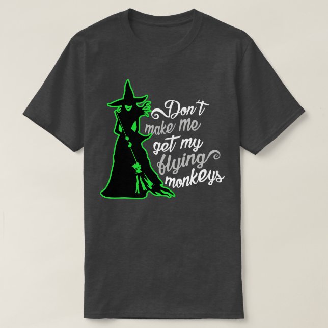 Wicked Witch-flugande apor T Shirt (Design framsida)