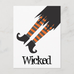 Wicked Witch Funny Halloween Vykort