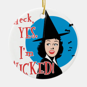 Wicked Witch Julgransprydnad Keramik