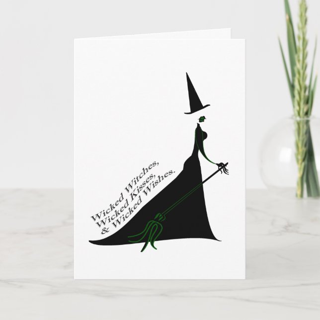 Wicked Witch Kiss Kort (Framsida)
