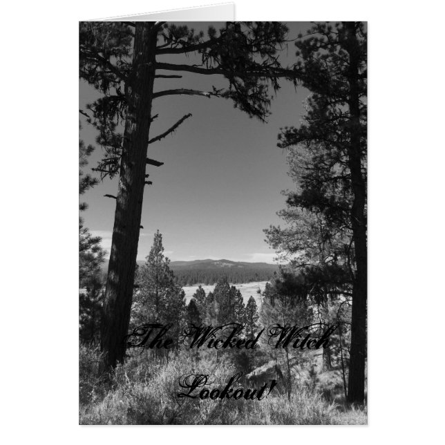 Wicked Witch Lookout Hälsningskort (Framsidan)