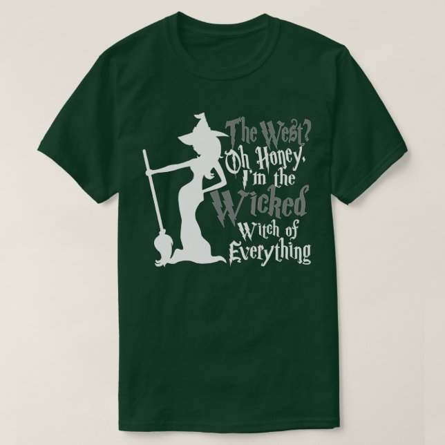 Wicked Witch of All Halloween Roligt T Shirt (Design framsida)