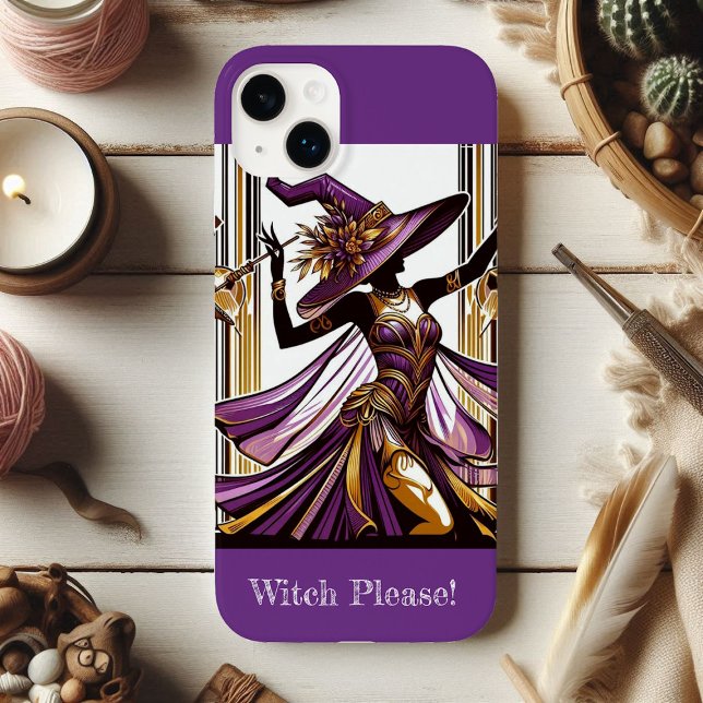 Wicked Witch Spooky Lila Guld Hue Art Deco Funky (Wicked Witch Spooky Purple Gold Hue Art Deco Funky Case-Mate iPhone Case)