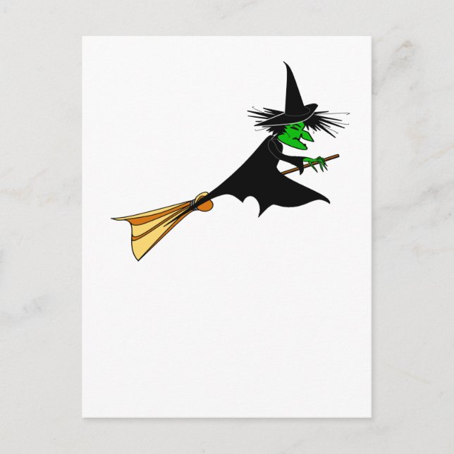 Wicked Witch Surrender Broomstick Vykort (Framsida)