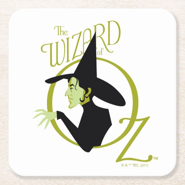 Wicked Witch™ The Wizard Of Oz™ Logo Underlägg Papper Kvadrat (Framsidan)