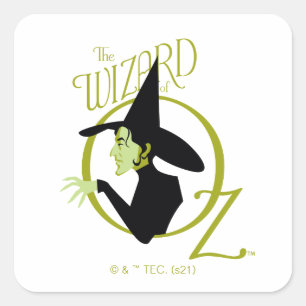 Wicked Witch™ Wizard of Oz™ Logotyp Fyrkantigt Klistermärke