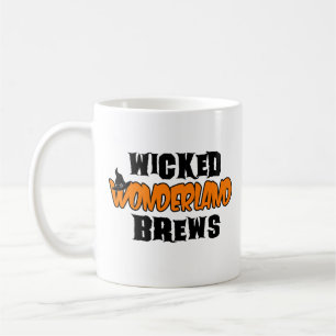Wicked Wonderland Brews Funny Halloween Kaffemugg