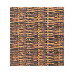 Wicker Basket Mönster Anteckningsblock