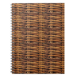 Wicker Basket Mönster Anteckningsbok