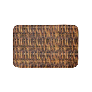 Wicker Basket Mönster Badrumsmatta